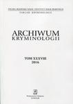 Archiwum kryminologii Tom XXXVIII 2016 w sklepie internetowym Booknet.net.pl