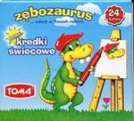 Kredki świecowe Zębozaurus 24 kredki w sklepie internetowym Booknet.net.pl