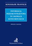 Informacja przedkontraktowa w umowach konsumenckich w sklepie internetowym Booknet.net.pl