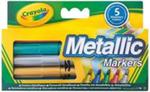 Markery metaliczne Crayola 5 kolorów w sklepie internetowym Booknet.net.pl