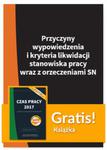 Przyczyny wypowiedzenia i kryteria likwidacji stanowiska pracy wraz z orzeczeniami SN + Czas pracy 2017 w sklepie internetowym Booknet.net.pl