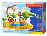 Puzzle maxi Konturowe: Giraffes in Savanna 12 w sklepie internetowym Booknet.net.pl