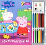 Peppa Pig. Porysujmy razem. Zabawa z kredkami. 12 kredek + naklejki w sklepie internetowym Booknet.net.pl