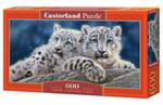 Puzzle 600 Panoramiczne:Snow Leopard Cubs w sklepie internetowym Booknet.net.pl