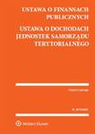 Ustawa o finansach publicznych Ustawa o dochodach jednostek samorządu terytorialnego w sklepie internetowym Booknet.net.pl