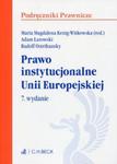 Prawo instytucjonalne Unii Europejskiej w sklepie internetowym Booknet.net.pl