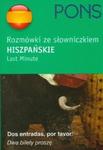 Pons rozmówki ze słowniczkiem hiszpańskie last minute w sklepie internetowym Booknet.net.pl