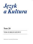 Język a Kultura Tom Jubileuszowy w sklepie internetowym Booknet.net.pl