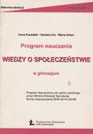 Program nauczania Wiedzy o społeczeństwie w gimnazjum. w sklepie internetowym Booknet.net.pl