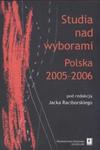 Studia nad wyborami Polska 2005 - 2006 w sklepie internetowym Booknet.net.pl