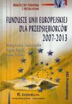 Fundusze Unii Europejskiej dla przedsiębiorców 2007-2013 w sklepie internetowym Booknet.net.pl