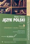 Język polski 2 Słowa i teksty Literatura i nauka o języku Podręcznik do pracy w szkole w sklepie internetowym Booknet.net.pl