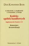 Kodeks spółek handlowych Suplement do tomów 1-4 w sklepie internetowym Booknet.net.pl