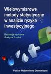 Wielowymiarowe metody statystyczne w analizie ryzyka inwestycyjnego w sklepie internetowym Booknet.net.pl