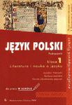 Język polski 1 Literatura i nauka o języku podręcznik do pracy w szkole w sklepie internetowym Booknet.net.pl