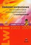 Zadania konkursowe dla uczniów szkół ponadgimnazjalnych z rozwiązaniami w sklepie internetowym Booknet.net.pl