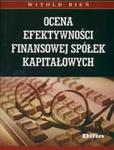 Ocena efektywności finansowej spółek kapitałowych w sklepie internetowym Booknet.net.pl