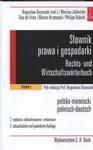 Słownik prawa i gospodarki polsko niemiecki w sklepie internetowym Booknet.net.pl