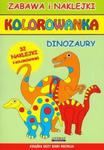 Kolorowanka dinozaury + naklejki w sklepie internetowym Booknet.net.pl