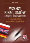 Wzory pism umów i innych dokumentów w języku polskim angielskim i niemieckim w sklepie internetowym Booknet.net.pl