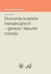 Ekonomia kosztów transakcyjnych - geneza i kierunki rozwoju w sklepie internetowym Booknet.net.pl