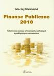 Finanse Publiczne 2010 w sklepie internetowym Booknet.net.pl