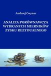 Analiza porównawcza wybranych mierników zysku rezydualnego w sklepie internetowym Booknet.net.pl