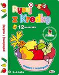 Rysuj z kredką 8 Owoce i warzywa, 12 naklejek w sklepie internetowym Booknet.net.pl
