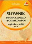 Słownik prawa celnego i podatkowego angielsko polski CD w sklepie internetowym Booknet.net.pl