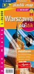 Warszawa plastik - plan miasta laminowany w sklepie internetowym Booknet.net.pl