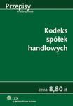 Kodeks spółek handlowych w sklepie internetowym Booknet.net.pl