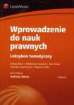 Wprowadzenie do nauk prawnych leksykon tematyczny w sklepie internetowym Booknet.net.pl