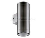 Lampa ogrodowa elewacyjna Kinkiet Zewnętrzny Nowoczesny ASTER 2XGU10 INOX 03016 Struhm Ideus 2x GU10 IP54 nierdzewna metalowa na budynek dwustronna oświetlenie zewnętrzne matowy chrom stal w sklepie internetowym Normatech