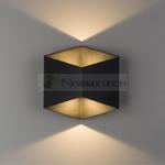 Lampa ogrodowa elewacyjna Kinkiet Zewnętrzny Nowoczesny TRIANGLES LED BLACK 8142 NOWODVORSKI Lighting 2x5W IP54 metal aluminium czarna na budynek dwustronna oprawa hermetyczna oświetlenie zewnętrzne w sklepie internetowym Normatech