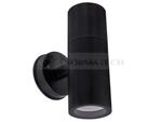 Lampa ogrodowa elewacyjna Kinkiet Zewnętrzny Nowoczesny GORDON BLACK 03937 Ideus 2x GU10 IP54 poliwęglan na budynek dwustronna hermetyczna oświetlenie zewnętrzne czarna w sklepie internetowym Normatech