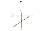 Lampa sufitowa wisząca Industrialna Loft STICKS III 6268 NOWODVORSKI Lighting E27 x3 nowoczesna oprawa oświetleniowa żyrandol metalowa nad stół blat wyspę czarno-złota czarno-złoty mosiądz zwis w sklepie internetowym Normatech