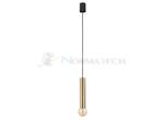 Lampa sufitowa wisząca punktowa Industrialna BATON SOLID BRASS M 7851 NOWODVORSKI Lighting E27 Loft nowoczesna oprawa oświetleniowa żyrandol tuba zwis mosiądz złota złoto-czarna pojedyncza zwis metal w sklepie internetowym Normatech