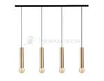 Lampa sufitowa wisząca punktowa Industrialna BATON SOLID BRASS IV 7853 NOWODVORSKI Lighting E27 x4 Loft nowoczesna oprawa oświetleniowa żyrandol tuba zwis mosiądz złota złoto-czarna poczwórna zwis w sklepie internetowym Normatech