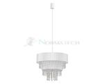 Lampa sufitowa Loft TOSCANA WHITE I ZWIS 4013 NOWODVORSKI Lighting E27 nowoczesna lampa oświetleniowa sufitowa wisząca Industrialna abażur biały kryształki Inspiracje Premium w sklepie internetowym Normatech