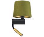 Lampa ścienna kinkiet z lampką do czytania Loft CHILLIN II GREEN GOLD 8214 NOWODVORSKI Lighting E27/G9 nowoczesna oświetleniowa ścienna z włącznikiem Industrialna abażur aksamit zielono-złota zielona w sklepie internetowym Normatech