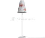 Lampa stojąca biurkowa Loft TRIFLE WHITE/PINK BIURKOWA 8078 NOWODVORSKI Lighting G9 nowoczesna stołowa oświetleniowa Industrialna abażur tkanina biało-różowa kwiaty biały metal idealna do hotelu w sklepie internetowym Normatech