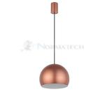 Lampa sufitowa wisząca Loft CANDY COPPER I ZWIS 10294 NOWODVORSKI Lighting GU10 nowoczesna oprawa oświetleniowa kula satynowa miedź biały zwis metal Inspiracje Premium w sklepie internetowym Normatech