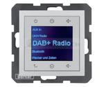 B.x Radio Touch DAB+ aluminium mat 29841404 HAGER BERKER Podtynkowe w gniazdku ścianie B.Kwadrat B.3 B.7 w sklepie internetowym Normatech