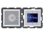 B.x Radio Touch DAB+ Bluetooth z głośnikiem biały mat 30809909 HAGER BERKER Podtynkowe w gniazdku ścianie B.Kwadrat B.3 B.7 w sklepie internetowym Normatech