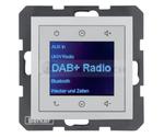 B.x Radio Touch DAB+ Bluetooth aluminium mat 30841404 HAGER BERKER Podtynkowe w gniazdku ścianie B.Kwadrat B.3 B.7 w sklepie internetowym Normatech