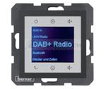 B.x Radio Touch DAB+ Bluetooth antracyt mat 30841606 HAGER BERKER Podtynkowe w gniazdku ścianie B.Kwadrat B.3 B.7 w sklepie internetowym Normatech