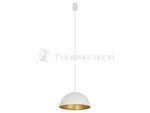 Lampa sufitowa wisząca Industrialna Loft HEMISPHERE SUPER S WHITE/GOLD 10701 NOWODVORSKI Lighting GX53 33cm oświetleniowa żyrandol nowoczesna metal do Kuchni Jadalni nad stół blat wyspę biało-złota w sklepie internetowym Normatech