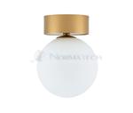 Lampa sufitowa Loft KIER S GOLD 10623 NOWODVORSKI Lighting G9 nowoczesna oprawa oświetleniowa kula biała plafon biało-złoty złota metal szkło Inspiracje Premium w sklepie internetowym Normatech