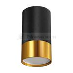 Sufitowa oprawa lampa punktowa PUZON DWL GU10 BLACK/GOLD 04123 Struhm Ideus tuba spot natynkowa nowoczesna oświetleniowa Czarno złota czarna czarny w sklepie internetowym Normatech