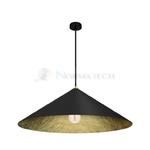 Lampa sufitowa wisząca Industrialna Loft FUJI 70cm 1xE27 MLP0646 Milagro nowoczesna oprawa oświetleniowa kompozytowa żyrandol do Kuchni Jadalni nad stół blat wyspę czarny czarna złoty złota czarno w sklepie internetowym Normatech